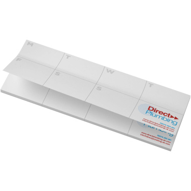 Logo trade promotional merchandise photo of: Sticky-Mate® recycled sticky notes with printed planner