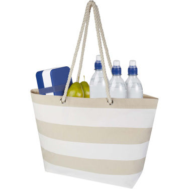Logotrade promotional products photo of: Florida 270 g/m² GRS recycled beach tote bag 18L