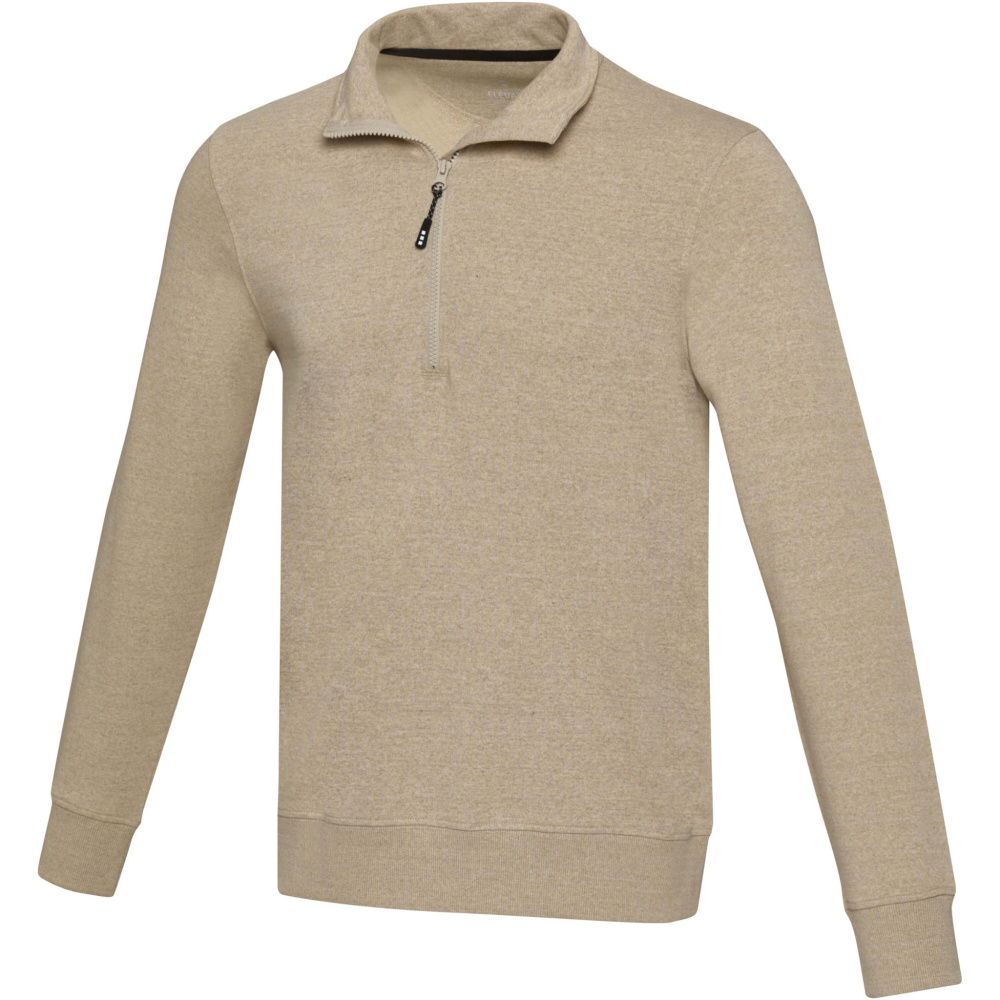 Logo trade promotional merchandise picture of: Tin unisex Aware™ recycled quarter zip sweater