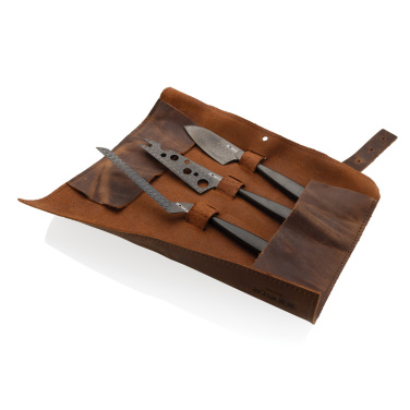 Logo trade promotional giveaways image of: BOSKA Cheese Knife Set Monaco+ Black