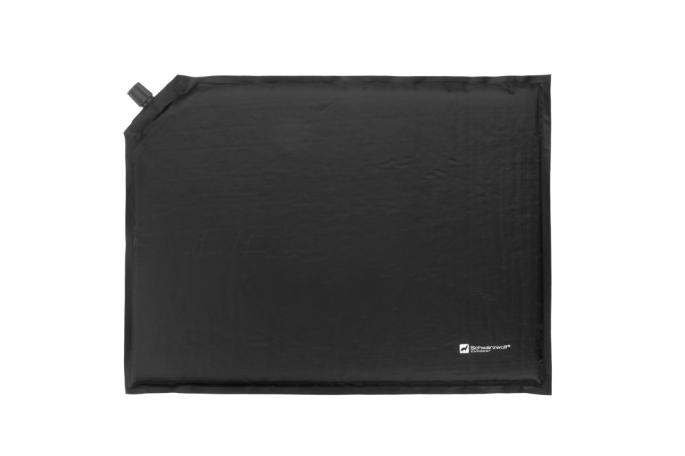 Logo trade promotional product photo of: Inflatable cushion ANTERO Schwarzwolf