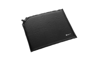 Logo trade corporate gifts image of: Inflatable cushion ANTERO Schwarzwolf