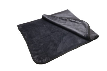 Logotrade corporate gift picture of: Blanket and pillow 2 in 1 AMIATA Schwarzwolf