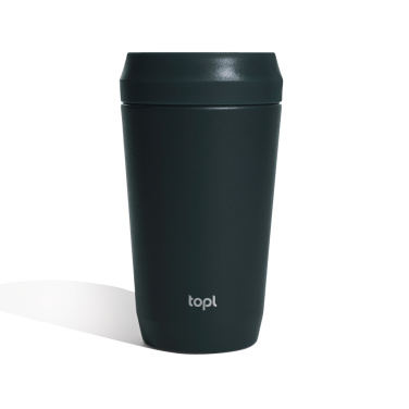Logotrade promotional merchandise picture of: Topl Recycled Steel To Go Tumbler Patented 360 Lid 354ml