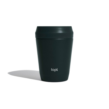 Logotrade promotional gift picture of: Topl Recycled Steel To Go Tumbler Patented 360 Lid 235ml