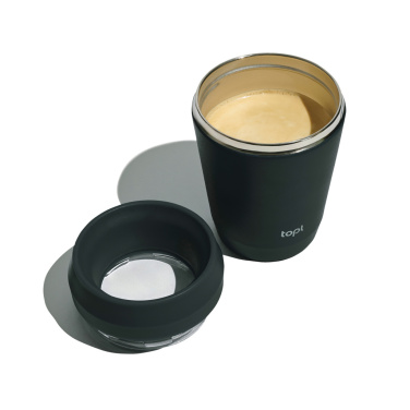 Logo trade promotional giveaways picture of: Topl Recycled Steel To Go Tumbler Patented 360 Lid 235ml