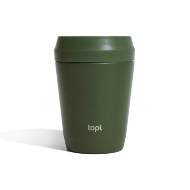 Logo trade promotional gift photo of: Topl Recycled Steel To Go Tumbler Patented 360 Lid 235ml