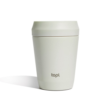 Logotrade promotional product picture of: Topl Recycled Steel To Go Tumbler Patented 360 Lid 235ml
