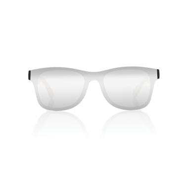 Logo trade advertising products image of: Prism RCS recycled plastic sunglasses with bamboo frame