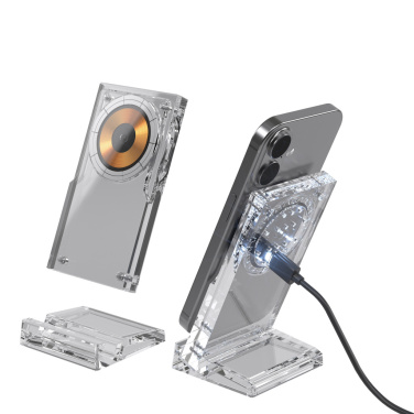 Logo trade promotional gifts picture of: Magcharge 15W magnetic wireless charging stand