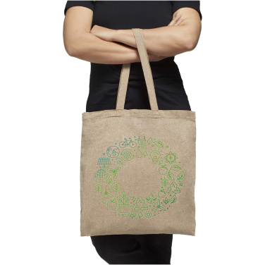 Logo trade promotional giveaways picture of: Pheebs 150 g/m² recycled tote bag 7L