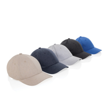 Logotrade advertising product picture of: Milo AWARE™ recycled heather 6 panel cap 200gr