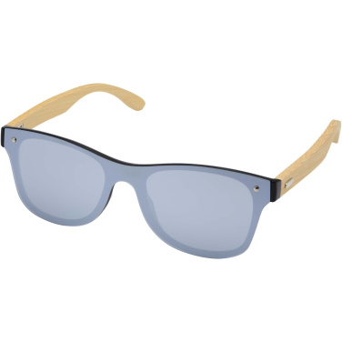 Logo trade promotional giveaway photo of: Tan sunglasses with bamboo temples