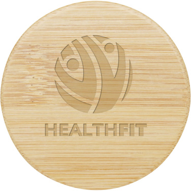 Logo trade promotional items image of: Lustre bamboo mirror