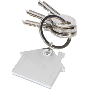 Logotrade promotional item picture of: Nook house-shaped keychain