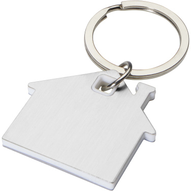 Logo trade promotional merchandise photo of: Nook house-shaped keychain