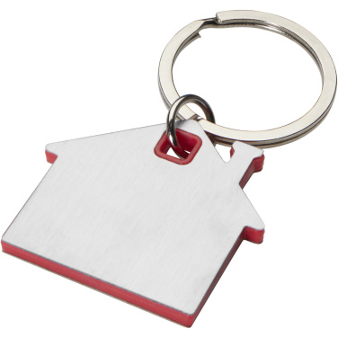 Logotrade business gift image of: Nook house-shaped keychain