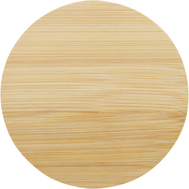 Logo trade promotional giveaway photo of: Lenora 250 ml glass cup with bamboo lid