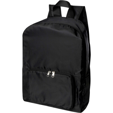Logo trade promotional gift photo of: EcoFold RPET foldable backpack 15L