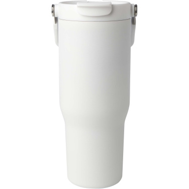 Logotrade business gift image of: Bronx 900 ml RCS recycled stainless steel copper vacuum insulated tumbler with dual function lid