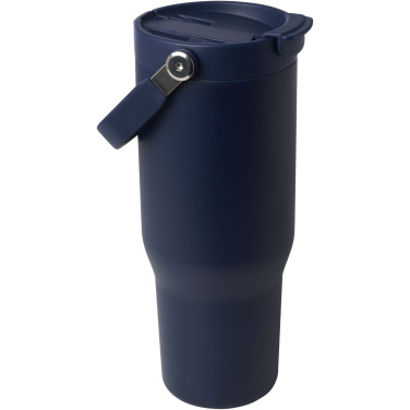 Logo trade business gifts image of: Bronx 900 ml RCS recycled stainless steel copper vacuum insulated tumbler with dual function lid