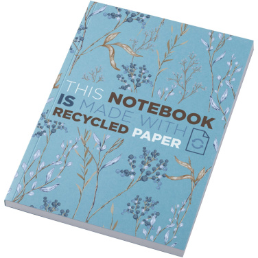 Logo trade promotional products image of: Novella Austen A5 recycled soft cover notebook - 100 sheets