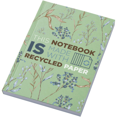 Logo trade promotional item photo of: Novella Austen A6 recycled soft cover notebook - 100 sheets