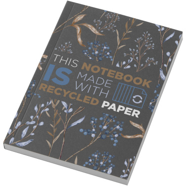 Logo trade promotional gift photo of: Novella Austen A6 recycled soft cover notebook - 100 sheets