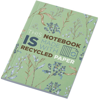 Logo trade corporate gift photo of: Novella Austen A6 recycled soft cover notebook - 50 sheets