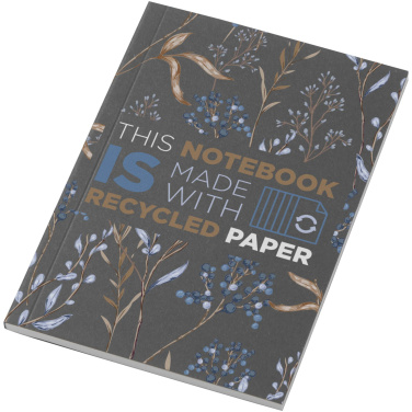 Logo trade promotional item photo of: Novella Austen A6 recycled soft cover notebook - 50 sheets