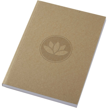 Logo trade promotional gifts picture of: Novella Austen A5 recycled soft cover kraft notebook - 100 sheets