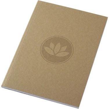 Logo trade promotional items picture of: Novella Austen A5 recycled soft cover kraft notebook - 50 sheets 