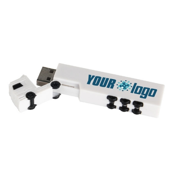 Logo trade promotional products image of: Plastic USB stick