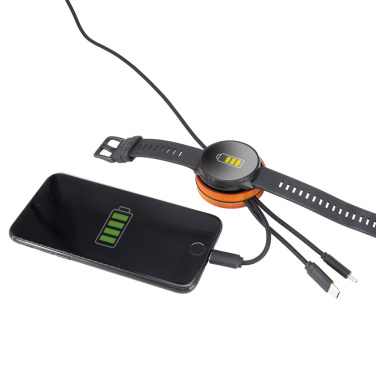 Logo trade promotional giveaway photo of: Big cable 4in1 with illuminated logo - i5w