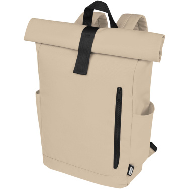 Logotrade business gift image of: Byron 15.6" GRS RPET roll-top backpack 18L