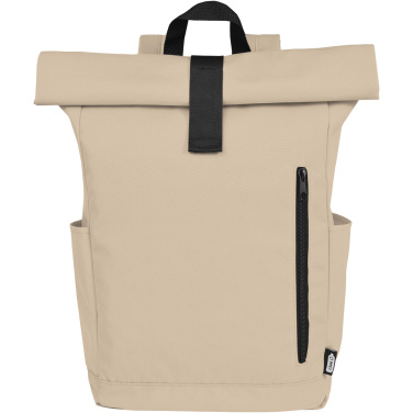 Logotrade promotional giveaways photo of: Byron 15.6" GRS RPET roll-top backpack 18L