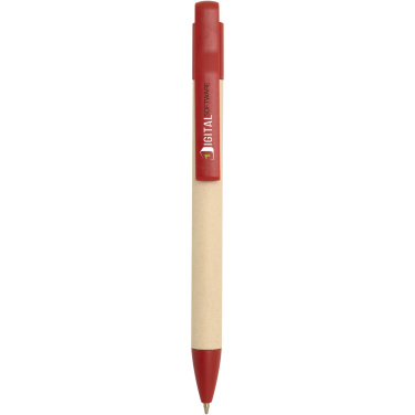 Logo trade advertising products picture of: Liliana sugarcane paper ballpoint pen (blue ink)