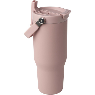 Logotrade promotional gift picture of: Bronx 900 ml RCS recycled stainless steel copper vacuum insulated tumbler with dual function lid
