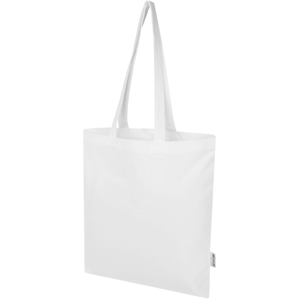 Logotrade promotional gift picture of: Madras Blend 140 g/m² GRS recycled cotton tote bag 7L