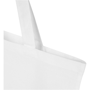 Logo trade promotional gift photo of: Madras Blend 140 g/m² GRS recycled cotton tote bag 7L