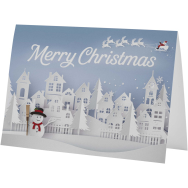 Logo trade promotional merchandise image of: Herald A5 greeting card