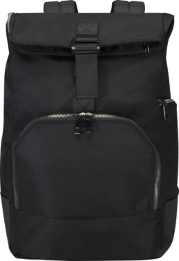 Logo trade promotional giveaways picture of: Rhine 15” GRS recycled rolltop backpack 18L