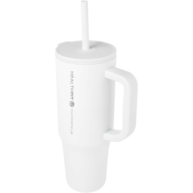 Logotrade promotional gift picture of: Brady 900 ml RCS certified insulated tumbler with silicone straw