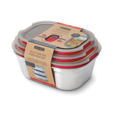 Logo trade promotional product photo of: Black+Blum Mealprep Box 3pcs Set Small, Medium, Large