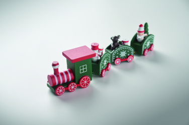 Logo trade promotional merchandise picture of: Wooden Christmas train