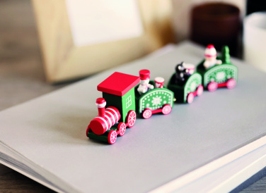 Logo trade promotional merchandise photo of: Wooden Christmas train