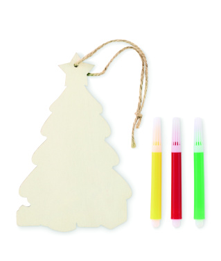 Logo trade promotional giveaway photo of: Christmas tree ornament