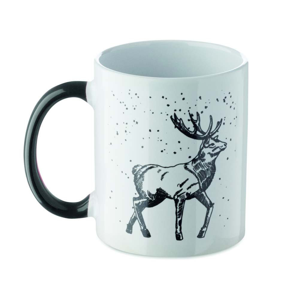 Logo trade business gifts image of: Seasonal ceramic mug 300ml