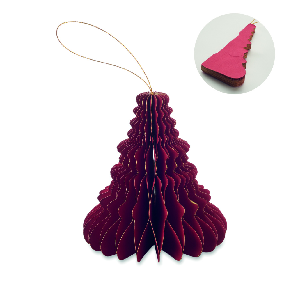 Logotrade promotional items photo of: Christmas paper tree hanger