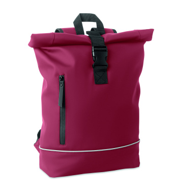 Logotrade business gift image of: Laptop 15" roll top PU backpack